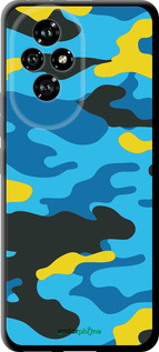 TPU чехол Желто-голубой камуфляж для Huawei Honor 200 - 1084b-3731 изображение 
