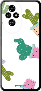 TPU чехол Кактусы в горшочках для Huawei Honor 200 - 3968b-3731 изображение 