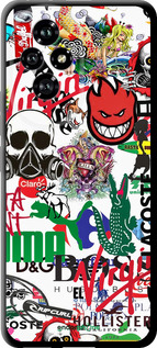 TPU чехол Many different logos для Huawei Honor 200 - 4022b-3731 изображение 