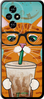 TPU чехол Зеленоглазый кот в очках для Huawei Honor 200 - 4054b-3731 изображение 