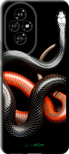 TPU чехол Червоно-чорна змія на чорному фоні для Huawei Honor 200 - 4063b-3731 изображение 