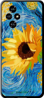 TPU чехол Цветы желто-голубые для Huawei Honor 200 - 5308b-3731 изображение 