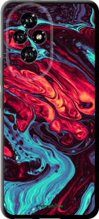 TPU чехол Синяя красная абстакция для Huawei Honor 200 - 5339b-3731 изображение 