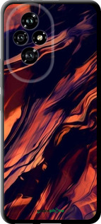 TPU чехол Черно-оранжевая абстракция для Huawei Honor 200 - 5340b-3731 изображение 