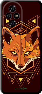 TPU чехол Лиса геометрия для Huawei Honor 200 - 5607b-3731 изображение 
