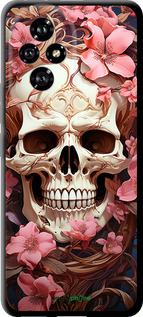 TPU чехол Череп в розовых цветах для Huawei Honor 200 - 5965b-3731 изображение 