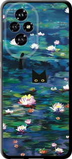 TPU чехол із зображенням водяних лілій та кішок для Huawei Honor 200 - 6257b-3731 изображение 