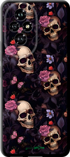 TPU чехол Черепа и розы для Huawei Honor 200 - 6316b-3731 изображение 