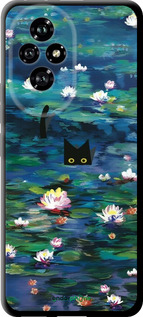 TPU чехол Чехол с изображением водяных лилий Моне и кошек для Huawei Honor 200 - 6399b-3731 изображение 