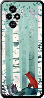 TPU чехол Лис в зелёном лесу для Huawei Honor 200 - 6547b-3731 изображение 