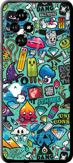 TPU чехол Стикер бомбинг 1 для Huawei Honor 200 - 693b-3731 изображение 