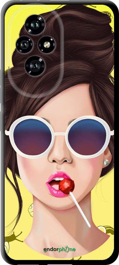 TPU чехол Девушка с чупа-чупсом для Huawei Honor 200 - 3979b-3731 изображение 