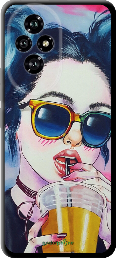 TPU чехол Арт-девушка в очках для Huawei Honor 200 - 3994b-3731 изображение 