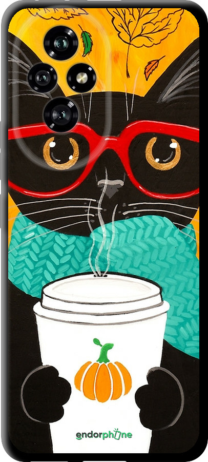 TPU чехол Осенний кот для Huawei Honor 200 - 4026b-3731 изображение 