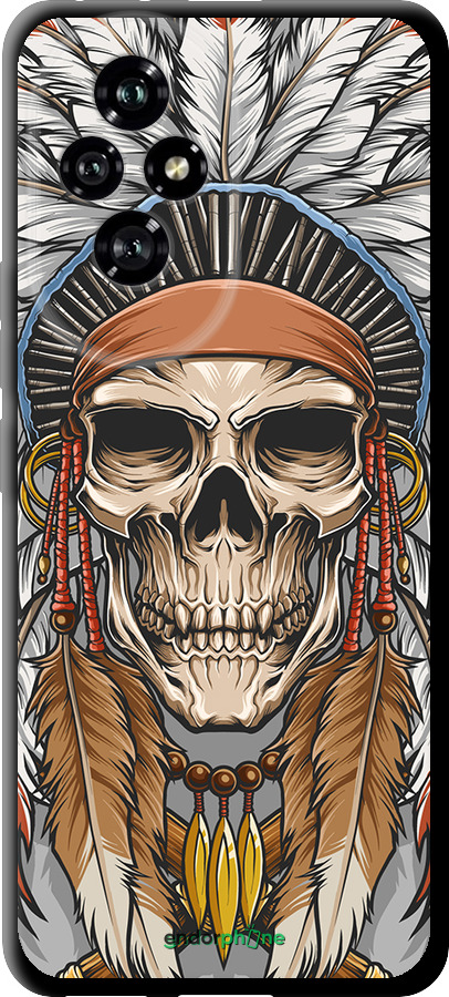 TPU чехол Череп индейца для Huawei Honor 200 - 4032b-3731 изображение 