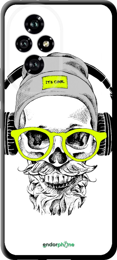 TPU чехол Череп в очках и наушниках для Huawei Honor 200 - 4144b-3731 изображение 