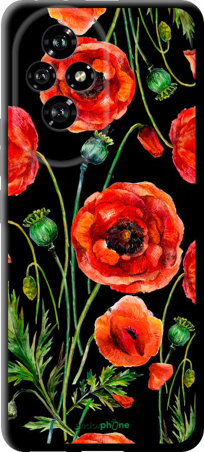 TPU чехол Нарисованные маки для Huawei Honor 200 - 4278b-3731 изображение 