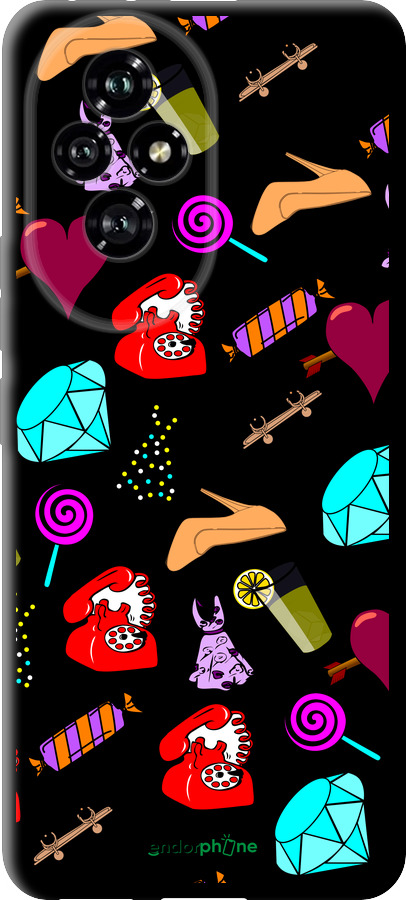 TPU чехол stickers для Huawei Honor 200 - 4757b-3731 изображение 