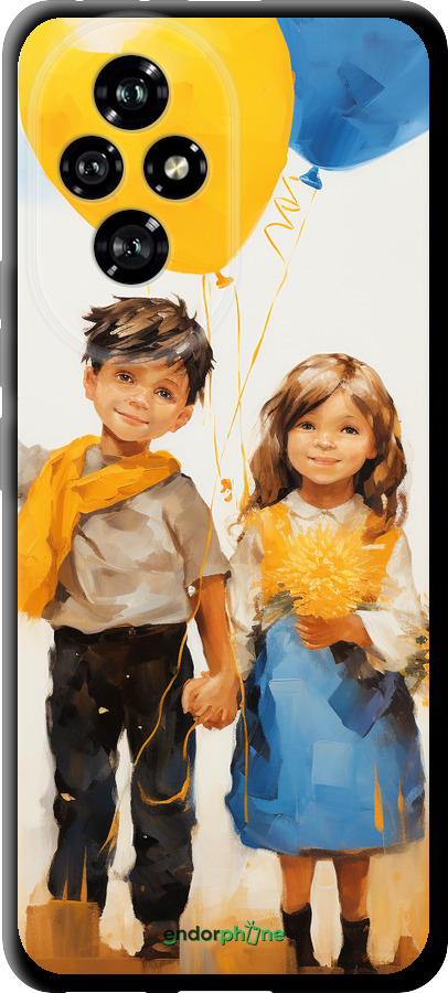 TPU чехол Дети с шариками для Huawei Honor 200 - 5659b-3731 изображение 