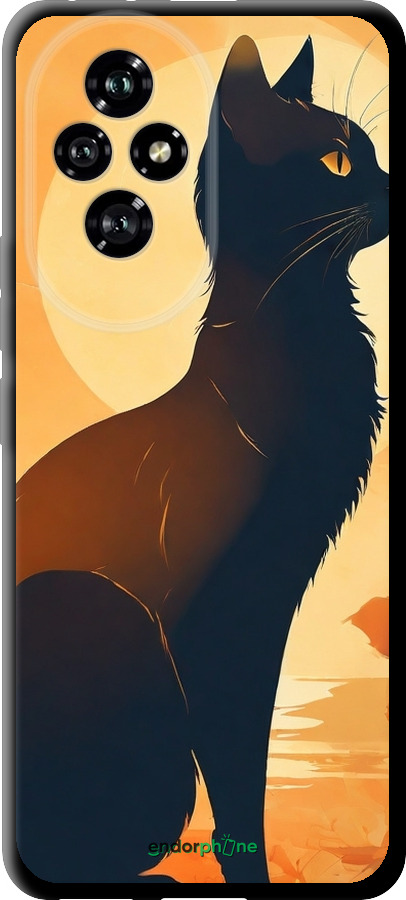 TPU чехол Черная кошка v2 для Huawei Honor 200 - 5830b-3731 изображение 