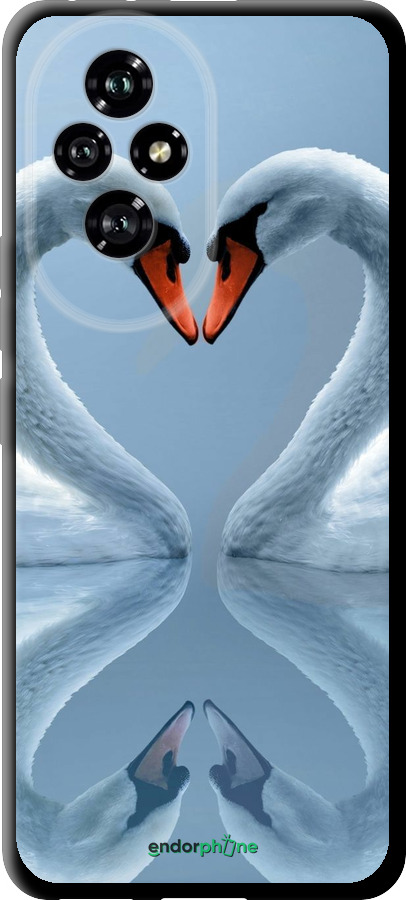 TPU чехол Лебеди для Huawei Honor 200 - 6007b-3731 изображение 