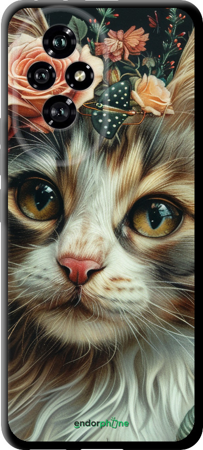 TPU чехол Cats and flowers для Huawei Honor 200 - 6069b-3731 изображение 