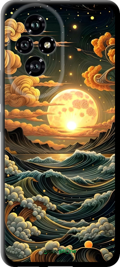 TPU чехол Арт волны для Huawei Honor 200 - 6332b-3731 изображение 