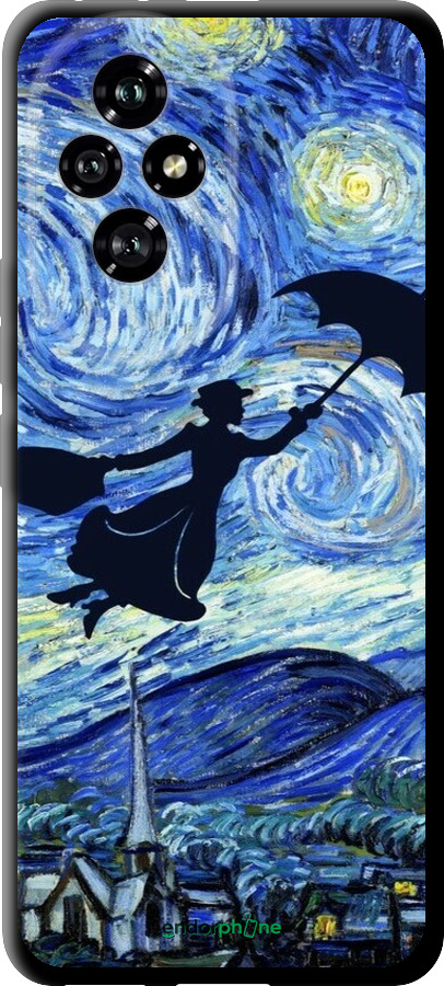 TPU чехол Із зображенням Мері Поппінс «Зоряна ніч» для Huawei Honor 200 - 6487b-3731 изображение 