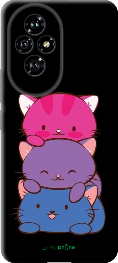 TPU чехол Милые кошки для Huawei Honor 200 - 6518b-3731 изображение 