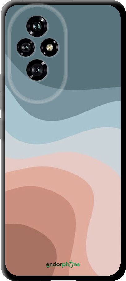 TPU чехол С синими и розовыми волнами в стиле ретро для Huawei Honor 200 - 6532b-3731 изображение 