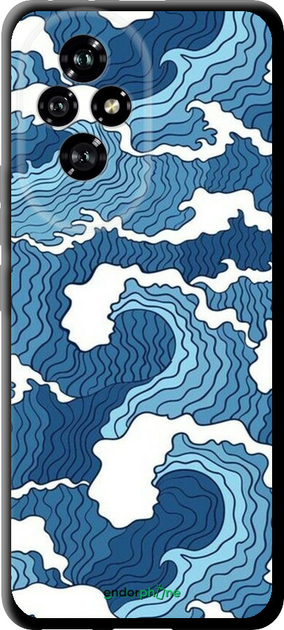 TPU чехол Абстрактный рисунок морских волн для Huawei Honor 200 - 6538b-3731 изображение 
