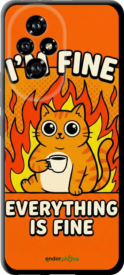 TPU чехол Funny Cat для Huawei Honor 200 - 6786b-3731 изображение 