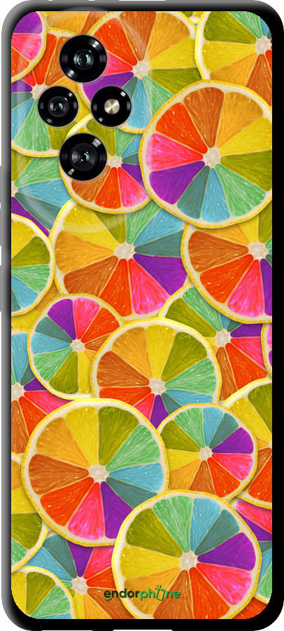TPU чехол Разноцветные дольки лимона для Huawei Honor 200 - 861b-3731 изображение 