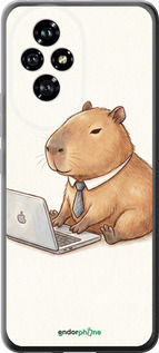 Силиконовый чехол Funny Capybara CEO Working для Huawei Honor 200 - 6777u-3731 изображение 
