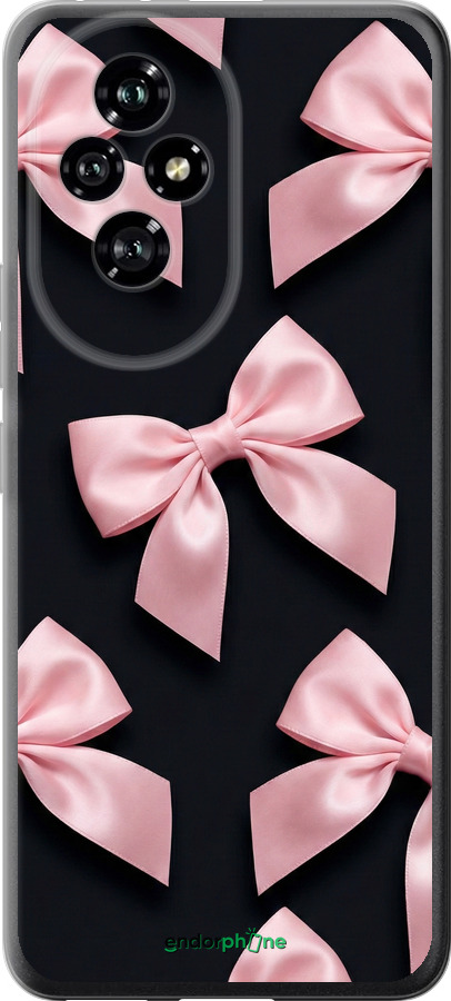 Силиконовый чехол Coquette Ribbons Dark Coquette для Huawei Honor 200 - 6767u-3731 изображение 