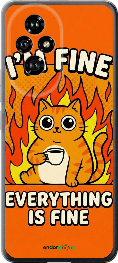 Силіконовий чехол Funny Cat для Huawei Honor 200 - 6786u-3731 изображение 