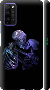 3D пластиковый матовый чехол С изображением скелета для Huawei Honor 30 Lite - 6537m-2074 изображение 