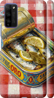 3D пластиковый матовый чехол Vintage Sardine Tin Phone для Huawei Honor 30 Lite - 6772m-2074 изображение 