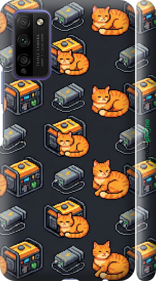 3D пластиковый матовый чехол Autonomous Zone для Huawei Honor 30 Lite - 6771m-2074 изображение 