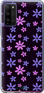 Силіконовий чехол з квітами для Huawei Honor 30 Lite - 6258u-2074 изображение 