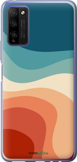 Силиконовый чехол В стиле ретро с волнами для Huawei Honor 30 Lite - 6531u-2074 изображение 