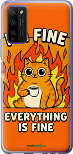 Силиконовый чехол Funny Cat для Huawei Honor 30 Lite - 6786u-2074 изображение 