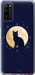 Силиконовый чехол Cute Cat Celestial/Witchy для Huawei Honor 30 Lite - 6787u-2074 изображение 