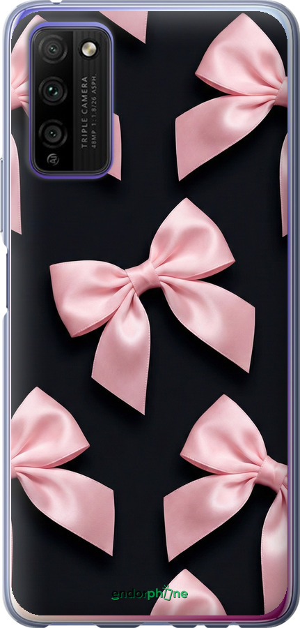 Силиконовый чехол Coquette Ribbons Dark Coquette для Huawei Honor 30 Lite - 6767u-2074 изображение 