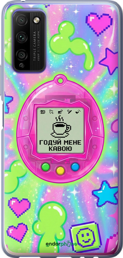 Силиконовый чехол Y2K Aesthetic Retro Pet: Годуй мене кавою для Huawei Honor 30 Lite - 6784u-2074 изображение 