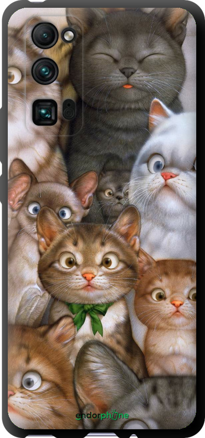 

TPU чорний чохол "Коти" для Huawei Honor 30 Pro