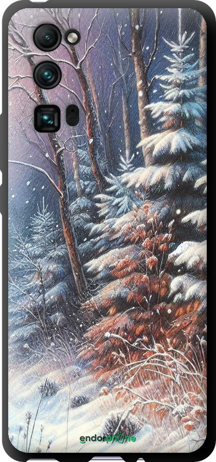 TPU чехол Зимовий пейзаж для Huawei Honor 30 Pro - 5814b-1920 изображение 