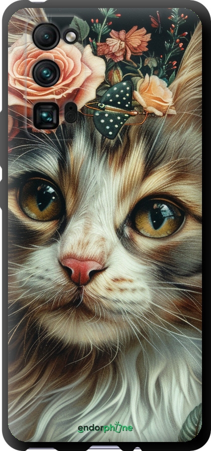 TPU чехол Cats and flowers для Huawei Honor 30 Pro - 6069b-1920 изображение 