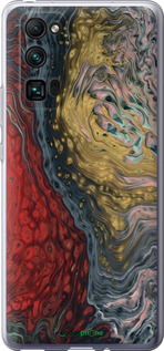 Силіконовий чехол Із зображенням абстрактного живопису для Huawei Honor 30 Pro - 6530u-1920 изображение 