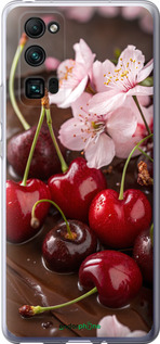 Силіконовий чехол Вишня у шоколаді для Huawei Honor 30 Pro - 6698u-1920 изображение 